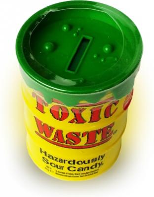 Леденцы TOXIC Waste Копилка большая банка 84 грамма